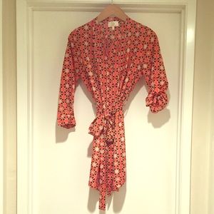 Mod print Button Down Dress